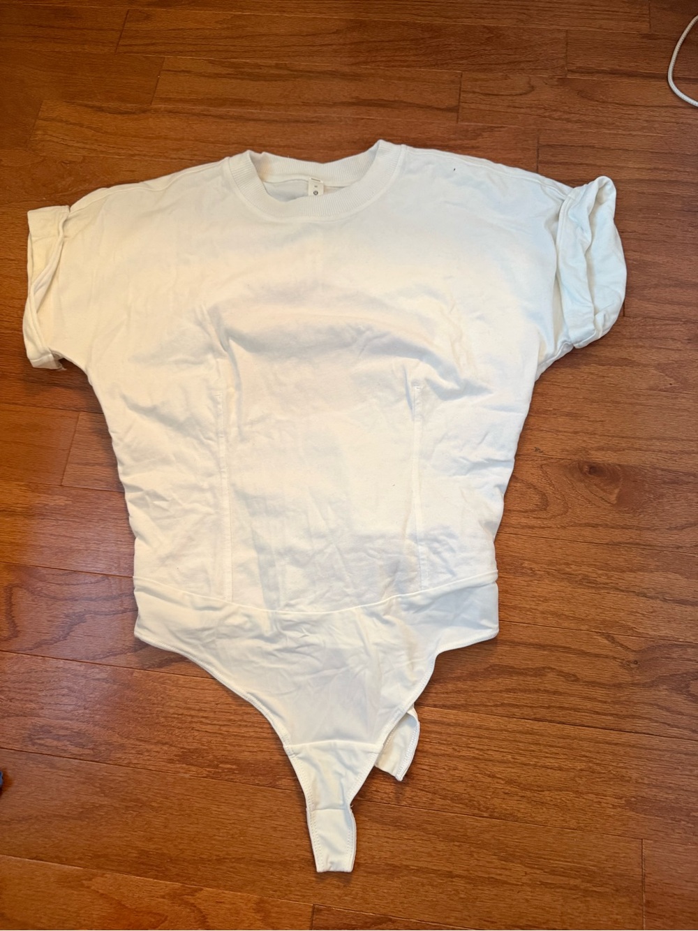 Lululemon White One-Piece Bodysuit New Medium